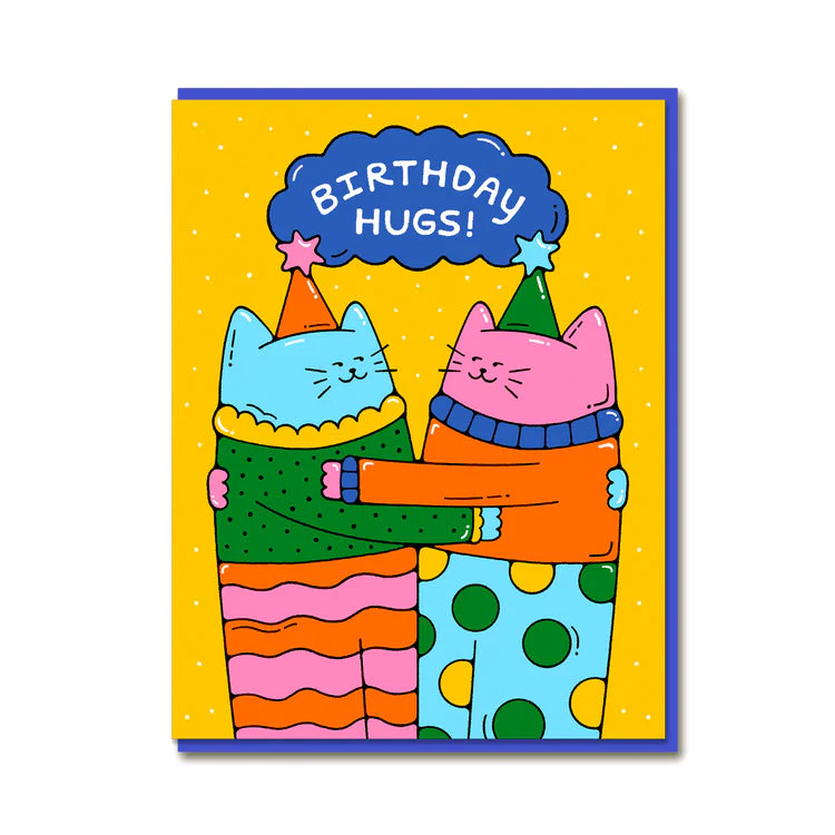 1973 - Birthday Hugging Cats