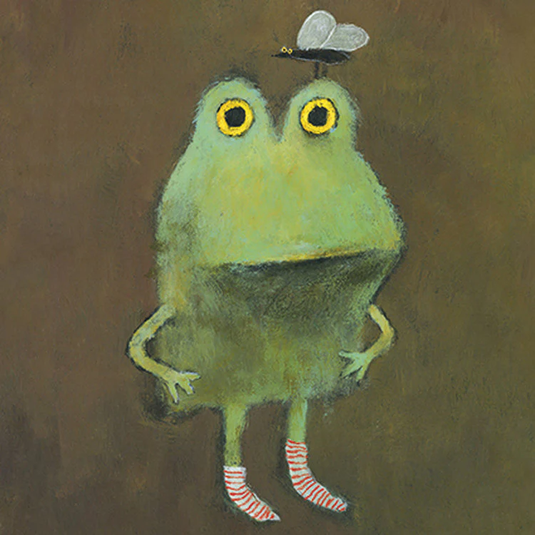 Artpress - Frog In Striped Socks