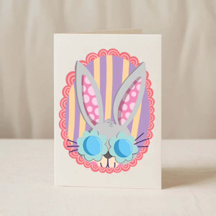 Blue Iris  - Bunny With Glasses