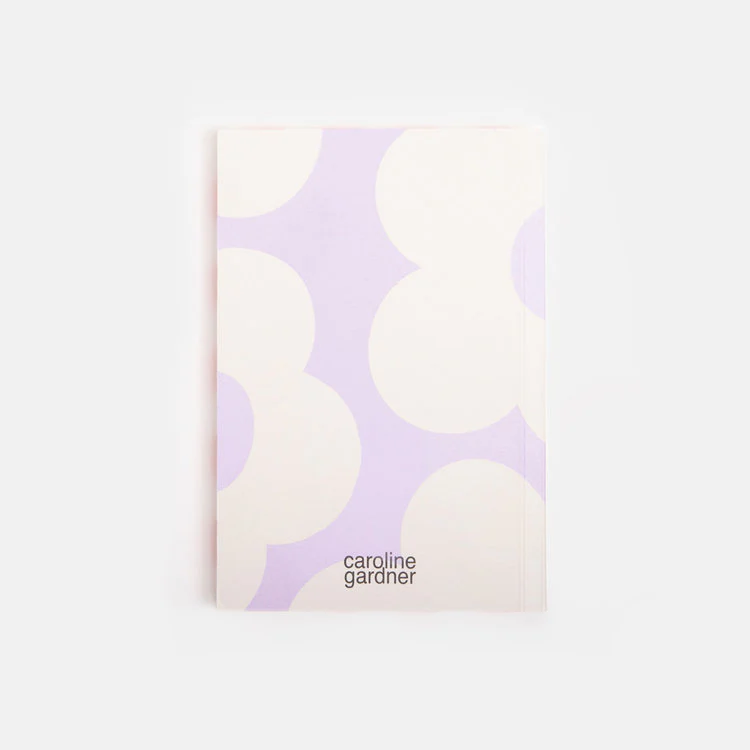 Caroline Gardner - Lilac Flower A6 Softback Notebook - Image 3