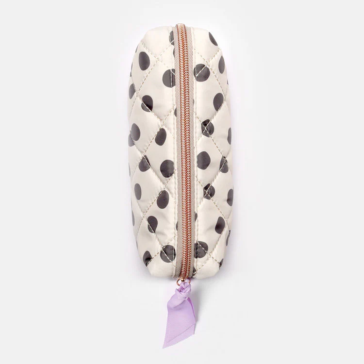 Caroline Gardner - Mono Mini Spot Quilted Pencil Case