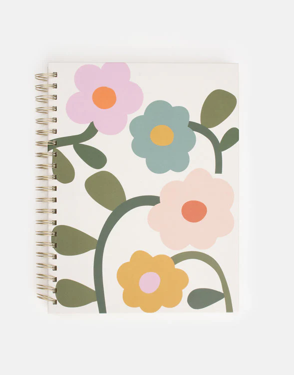 Caroline Gardner - Multi Floral Spiral A4 Notebook