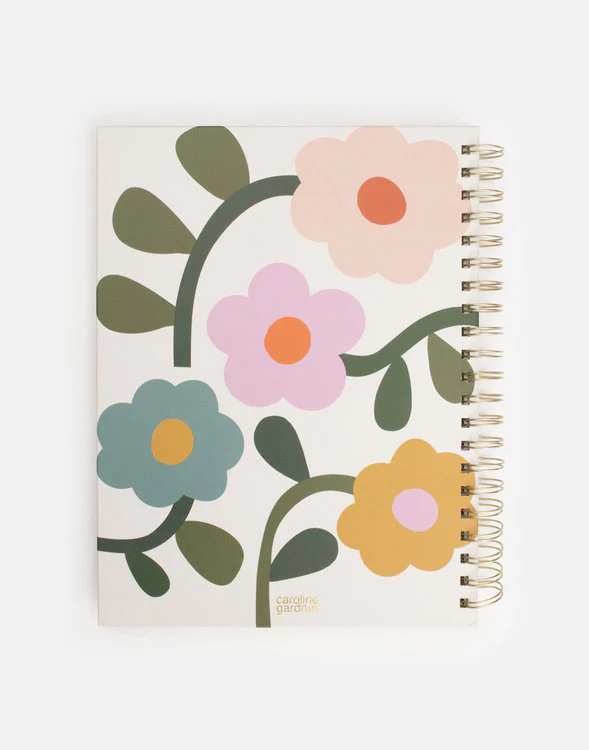 Caroline Gardner - Multi Floral Spiral A4 Notebook - Image 4