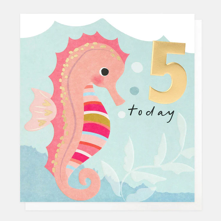 Caroline Gardner Publishing - 5 Today Pink Seahorse