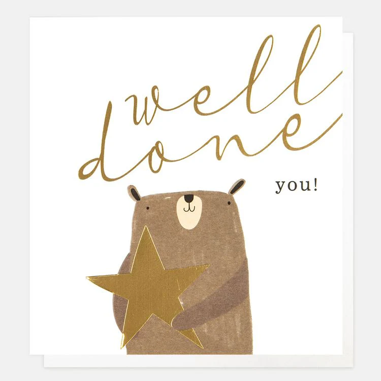 Caroline Gardner - Well Done Bear With Star