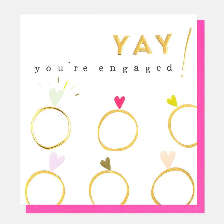 Caroline Gardner - Yay You're Engaged Rainbow Rings