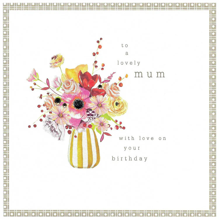 Cinnamon Aitch Ltd - Lovely Mum Stripy Vase