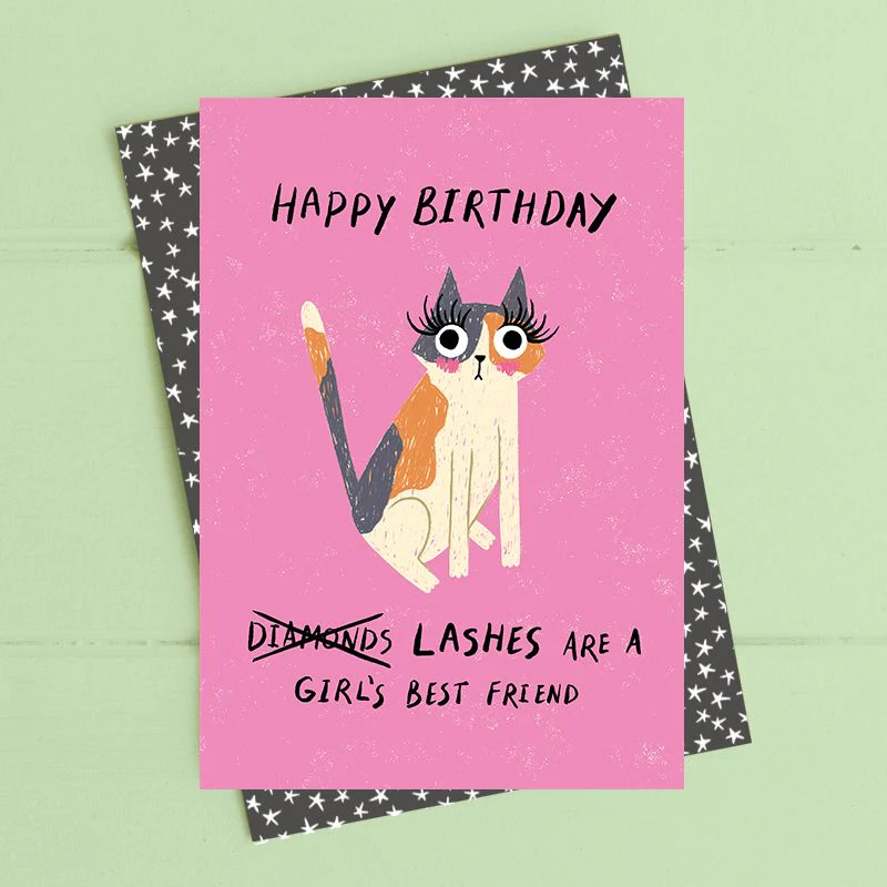 Dandelion Stationery - Lashes are a girls best friend