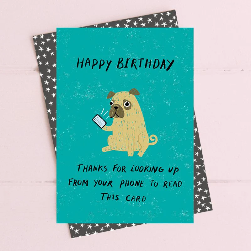 Dandelion Stationery - Thanks for looking up from your phone