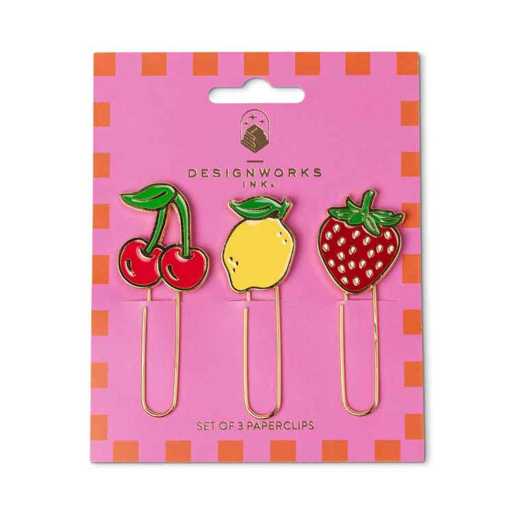 Designwork Collective - 3 Fruit Paperclips