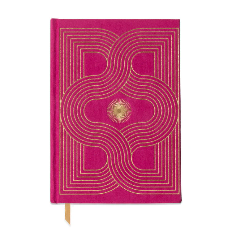 Designwork Collective - Fuchsia A5 Suedette Notebook