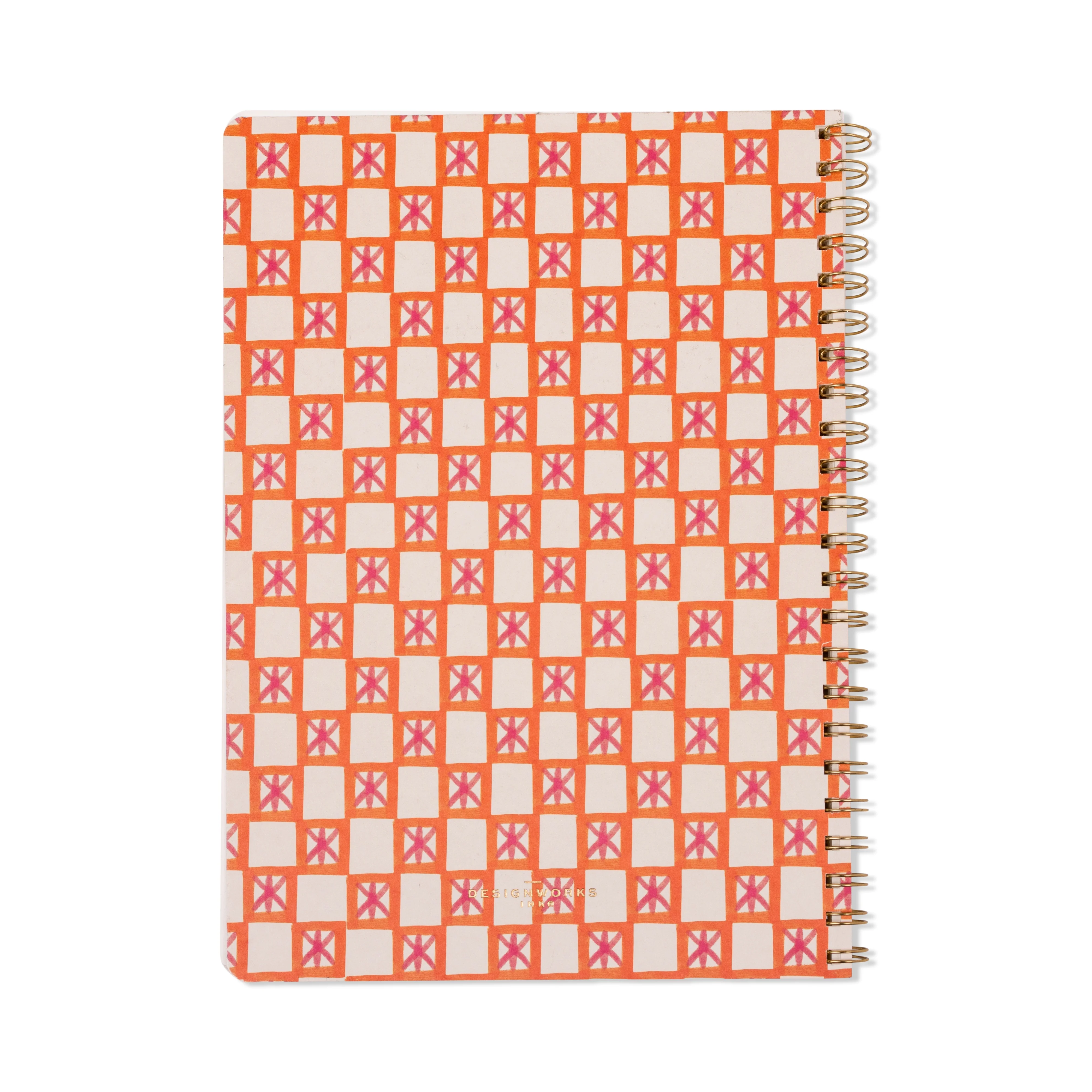 Designwork Collective - Orange Check Tulip A4 Wire Ntbk - Image 5