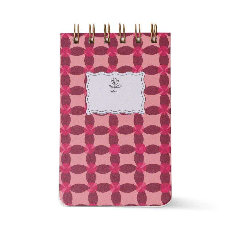 Designwork Collective - Tulip Twin Pinwheel Pink Notepad