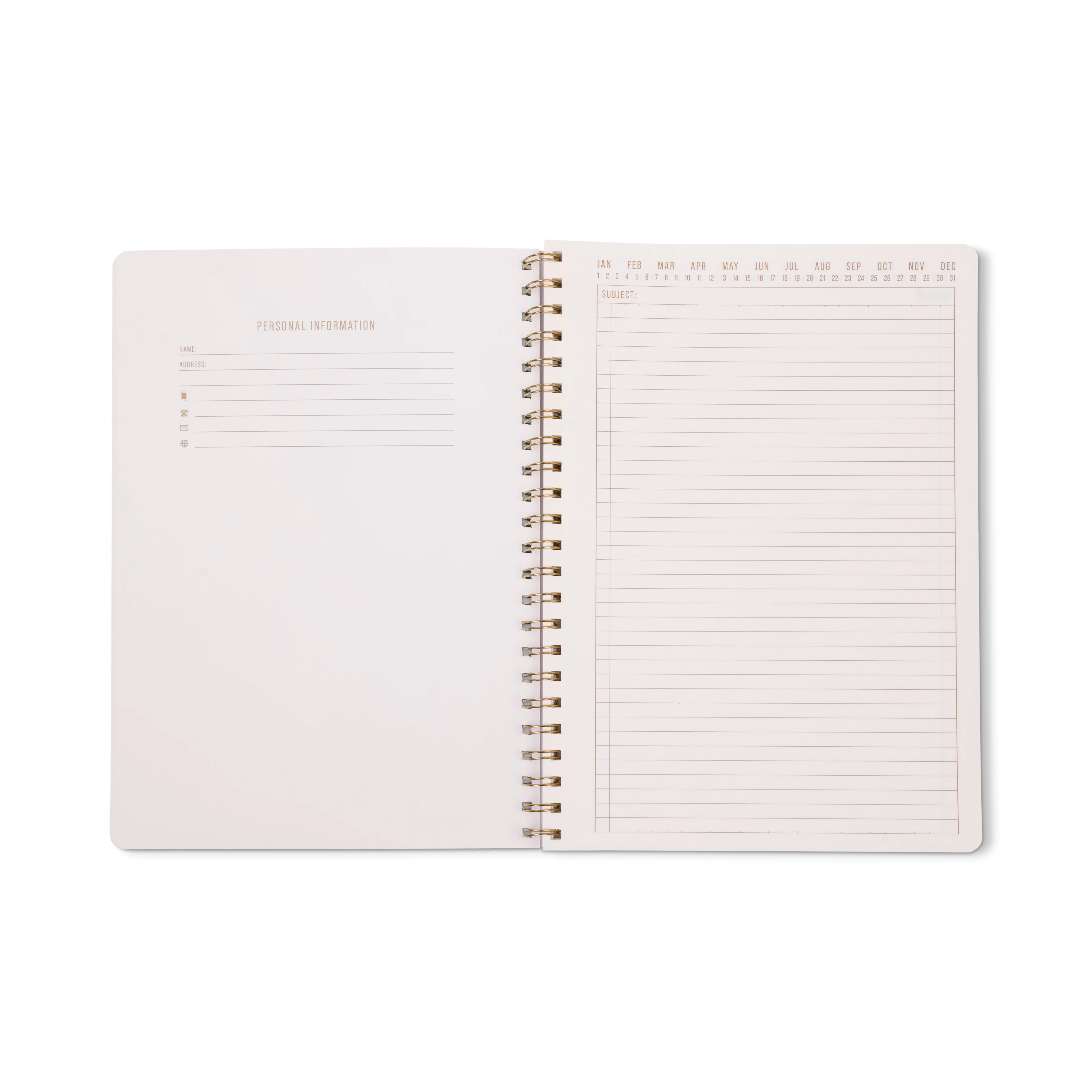 Designwork Collective - Wavy Blue A4 Wire Notebook - Image 2