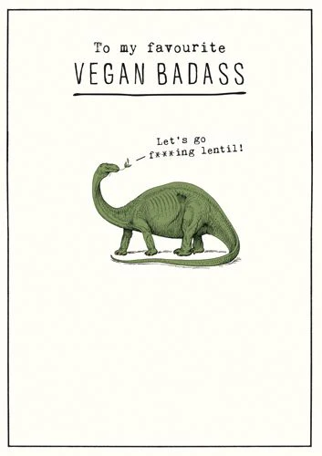 Etched - Vegan Badass Dinosaur