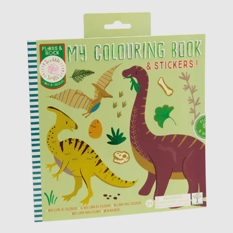 Floss and Rock - Dino Colouring Book