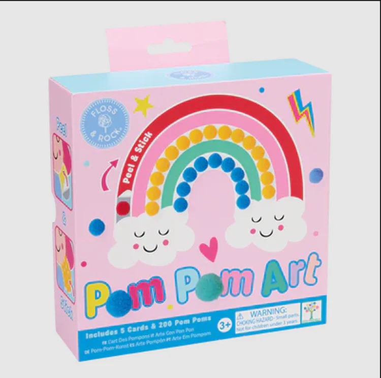 Floss and Rock - Rainbow Fairy Pom Pom Art