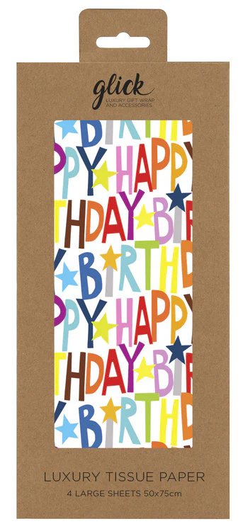 Glick - Happy Birthday Tissue Paper