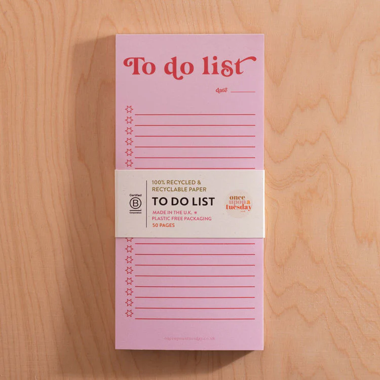 Good Tuesday - To Do List - Pink and Red