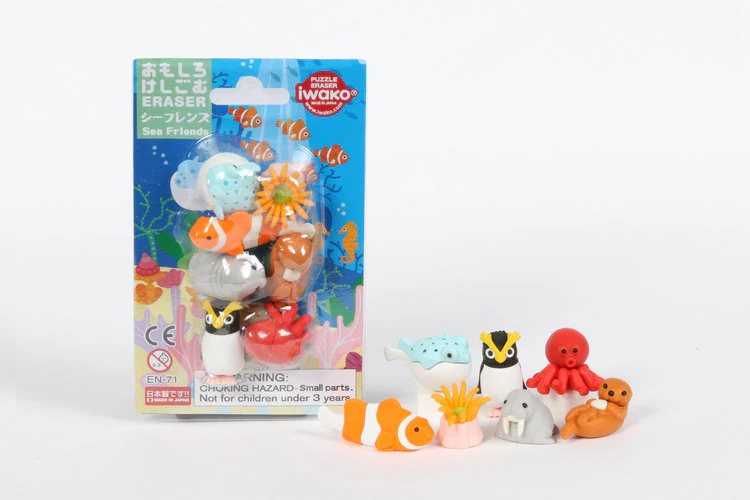 Iwako Global Co. - Blister Pack Sea Friends