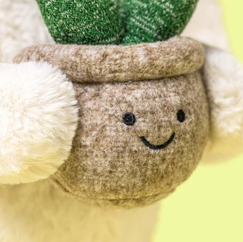 Jellycat - Cream Bunny With Plant - Image 4