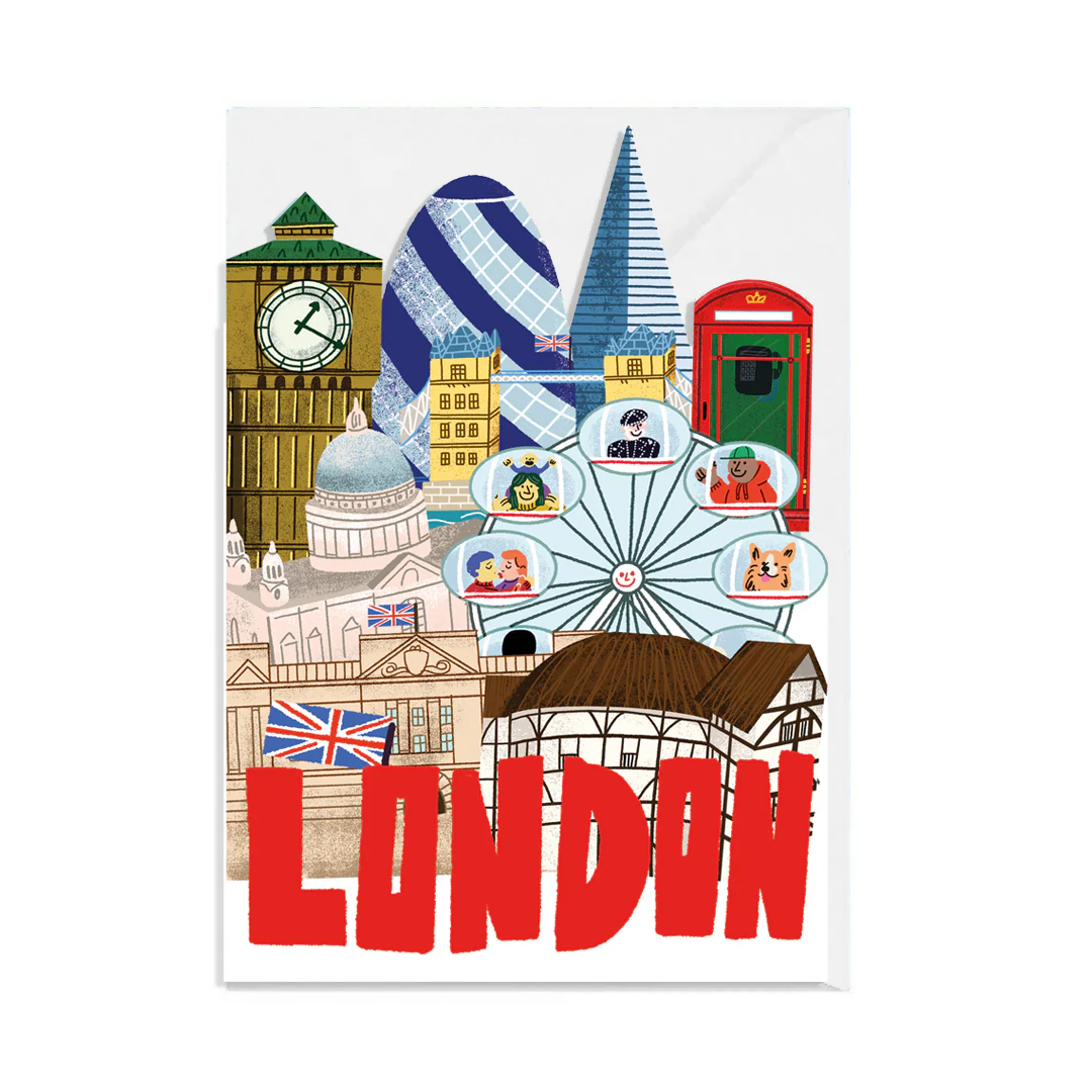 Jolly Awesome - London Skyline Die Cut A6