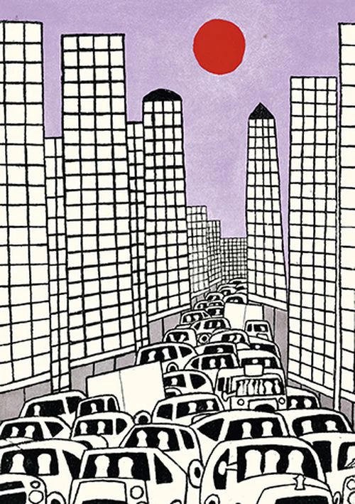Julian Trevelyan - Avenue of the Americas