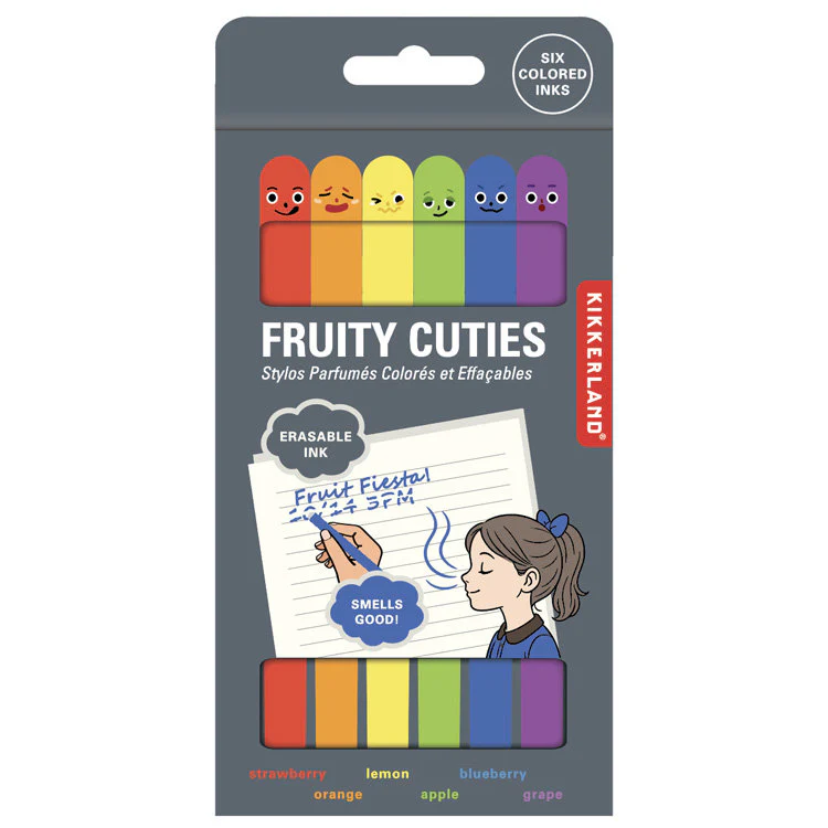 Kikkerland - Fruity Cuties Erasable Pens