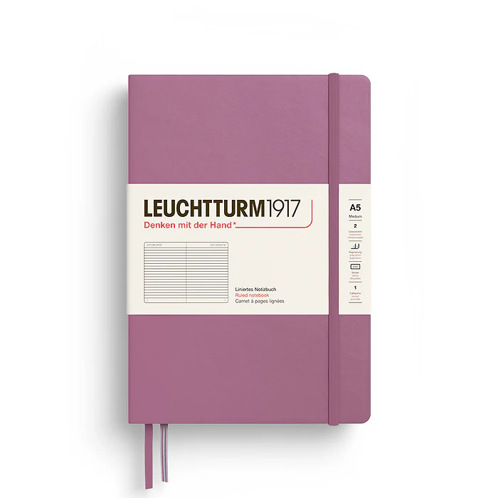 Leuchtturm 1917 - A5 Ruled Notebook - Dusty Rose