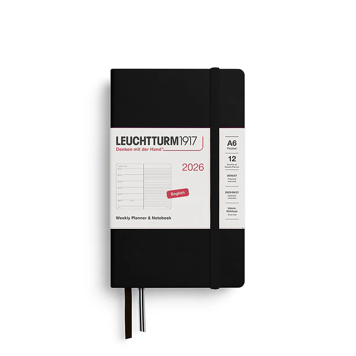 Leuchtturm 1917 - A6 WTV Notebook Black 2026