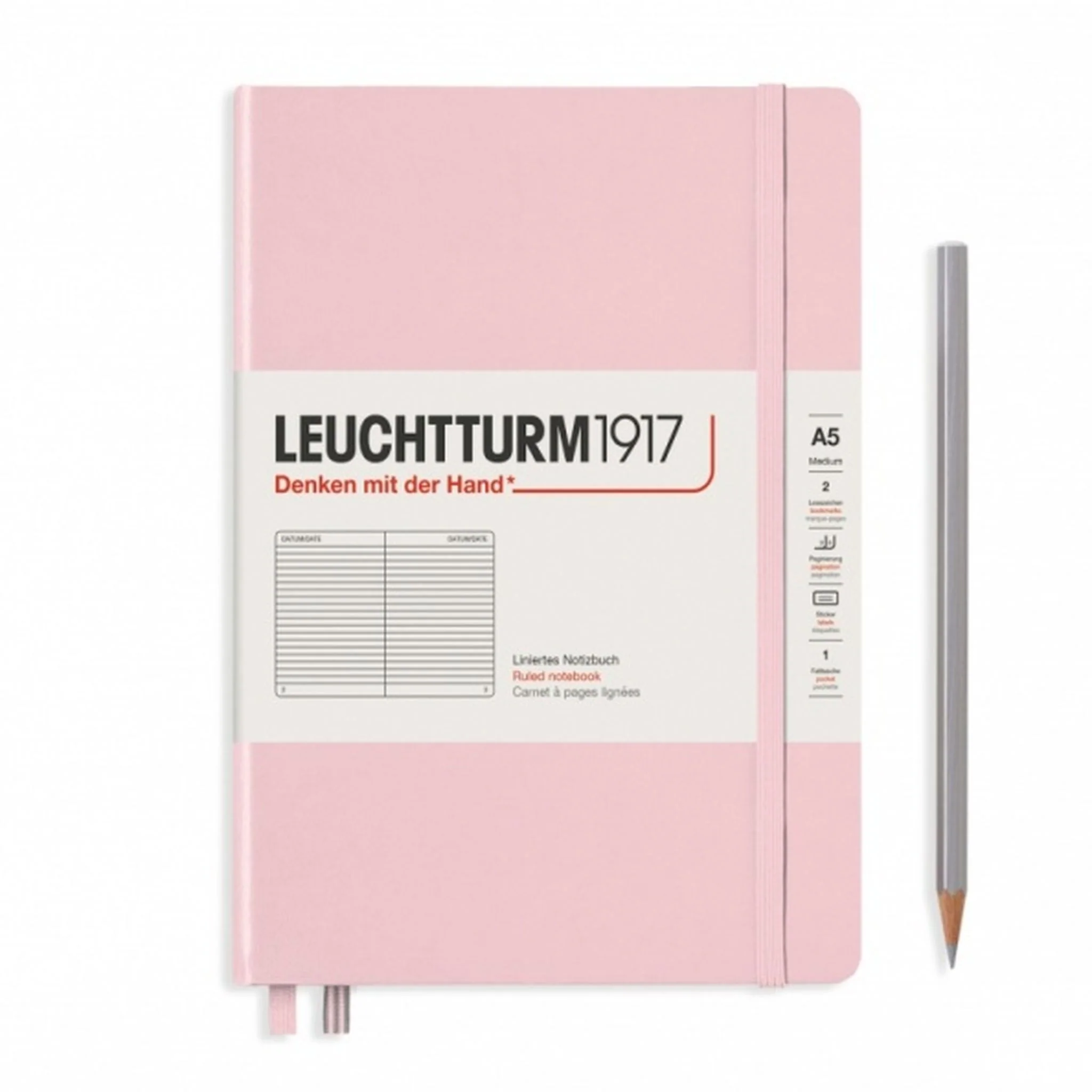 Leuchtturm A5 Ruled Notebook - Powder
