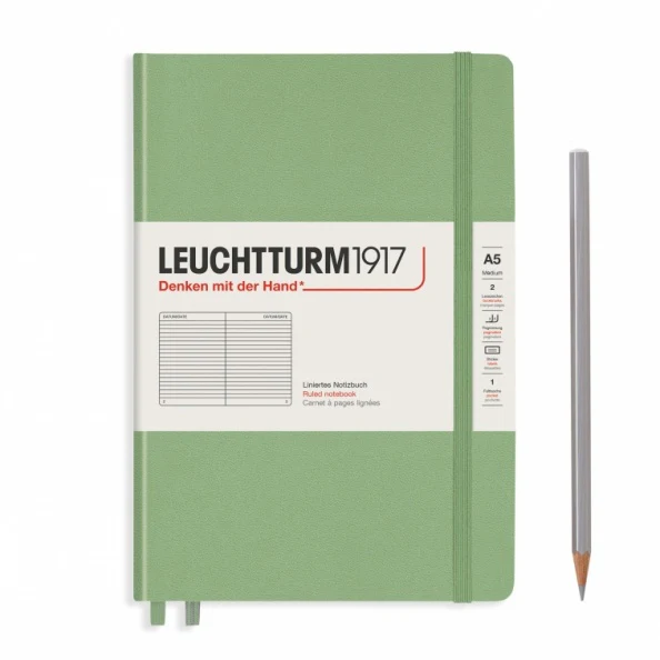 Leuchtturm A5 Ruled Notebook - Red