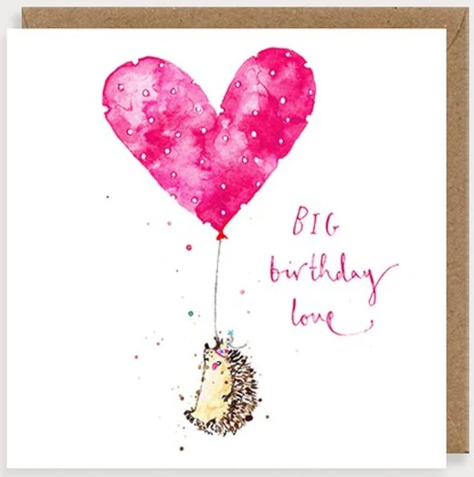 Louise Mulgrew - Big Birthday Love Hedgehog