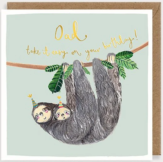 Louise Mulgrew - Dad Birthday Sloths