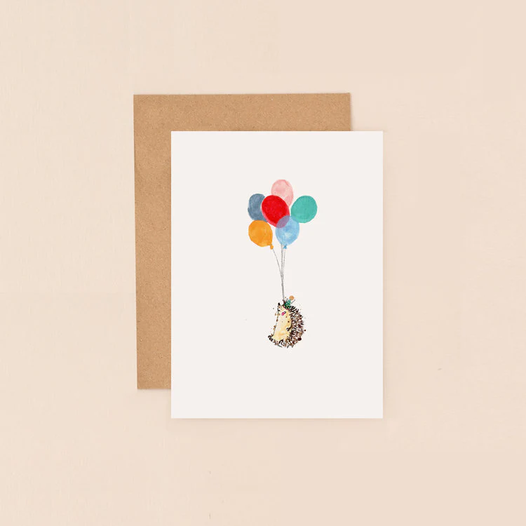 Louise Mulgrew  - Hedgehog And Balloons