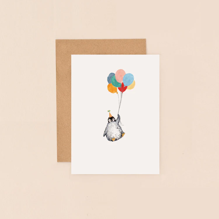 Louise Mulgrew - Penguin And Balloons
