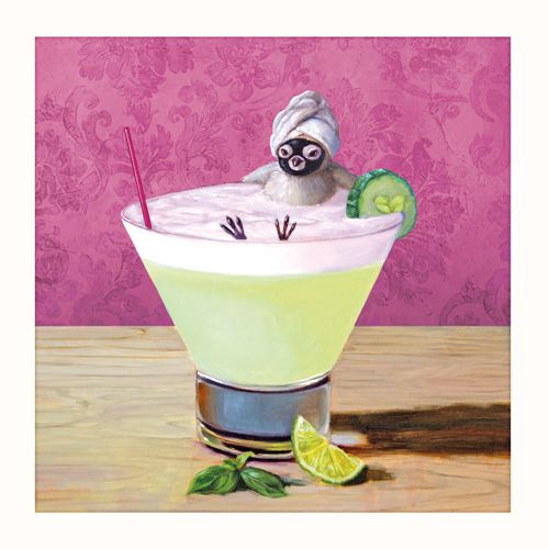 Lucia Heffernan - Chick In Cocktail Bath