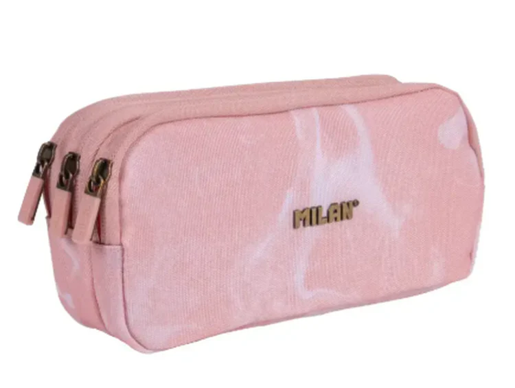 Milan - 3-zip Lava Pencil Case Pink