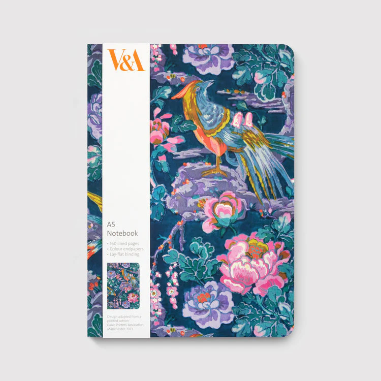 Museums And Galleries - Flowers And Birds A5 Notebook