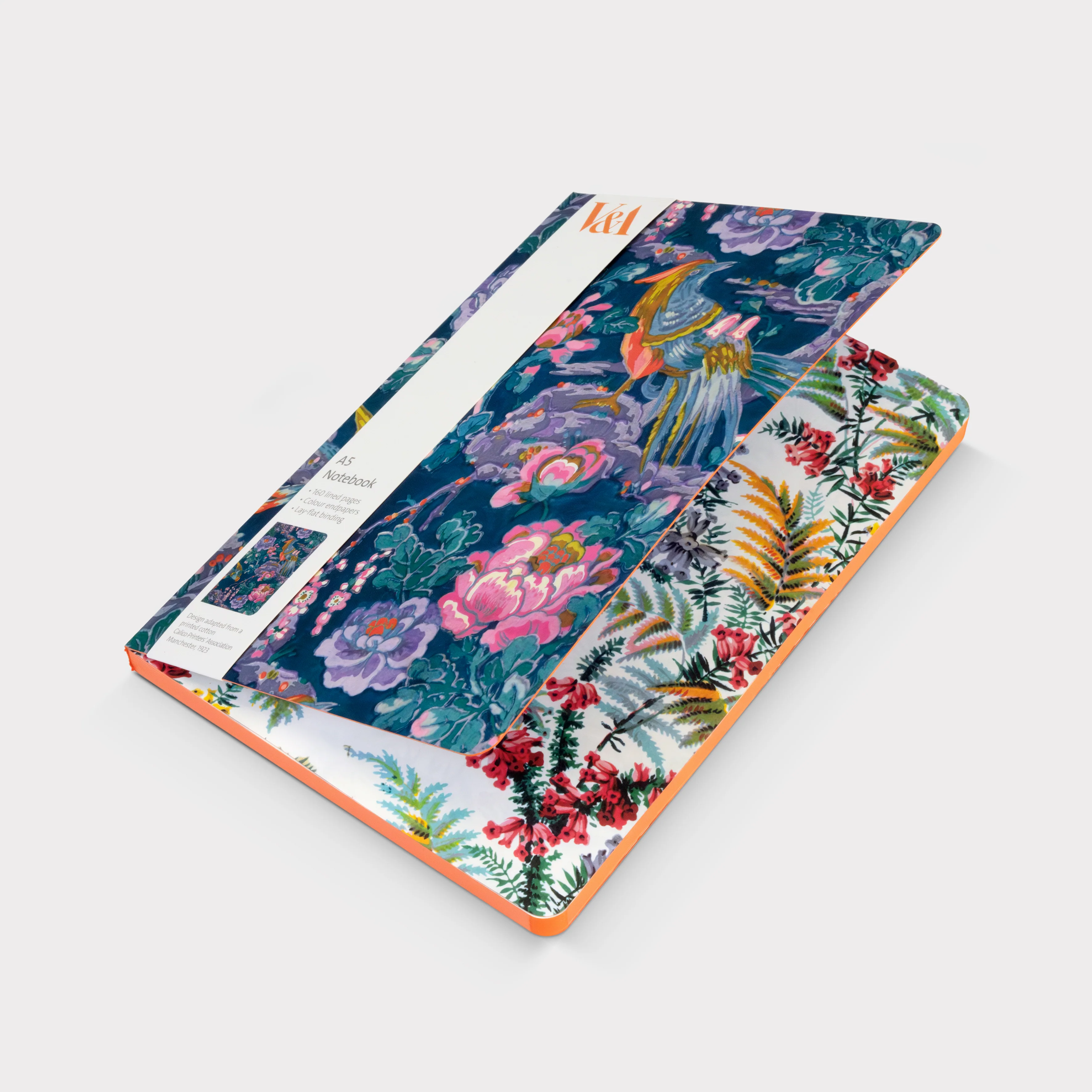Museums And Galleries - Flowers And Birds A5 Notebook - Image 2