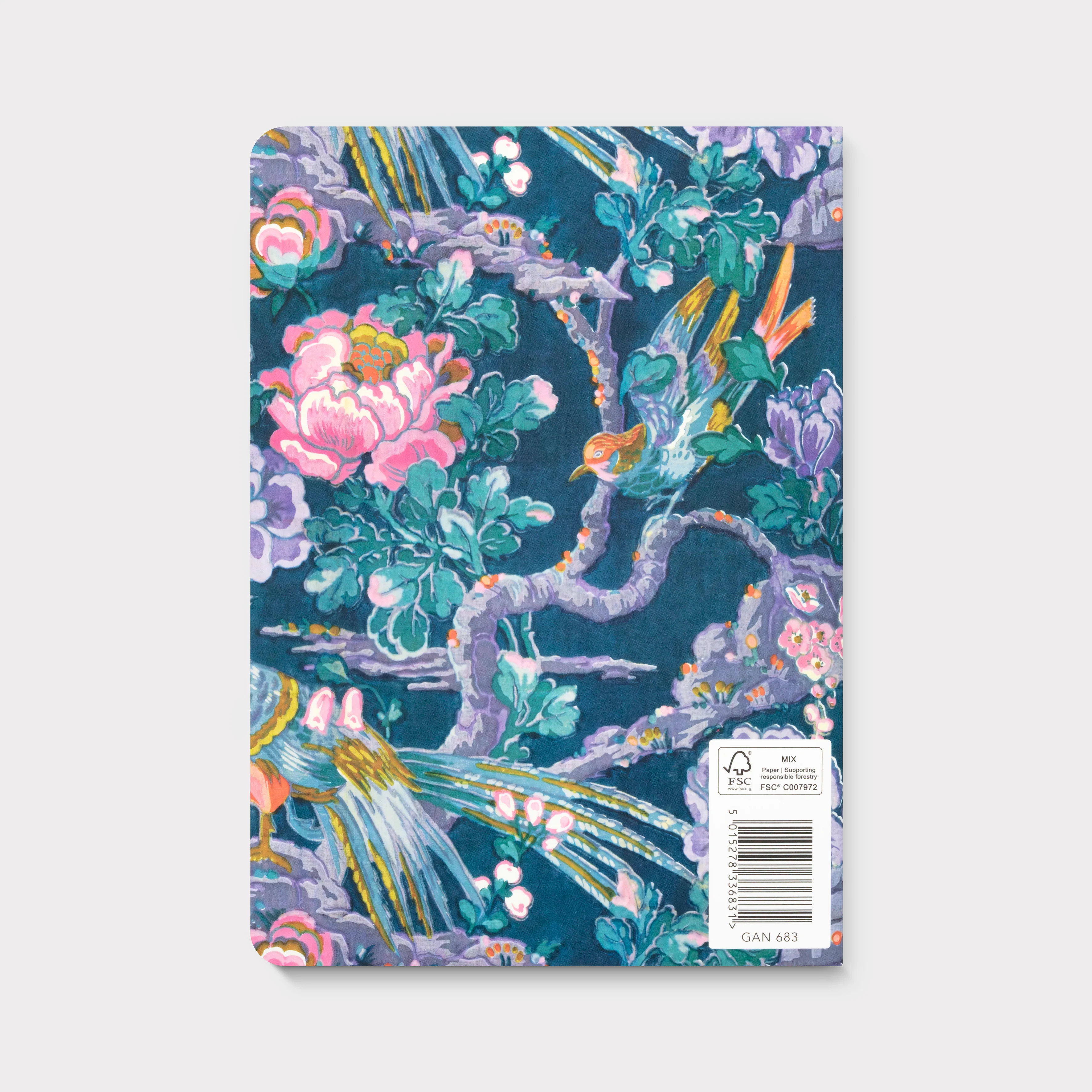 Museums And Galleries - Flowers And Birds A5 Notebook - Image 3