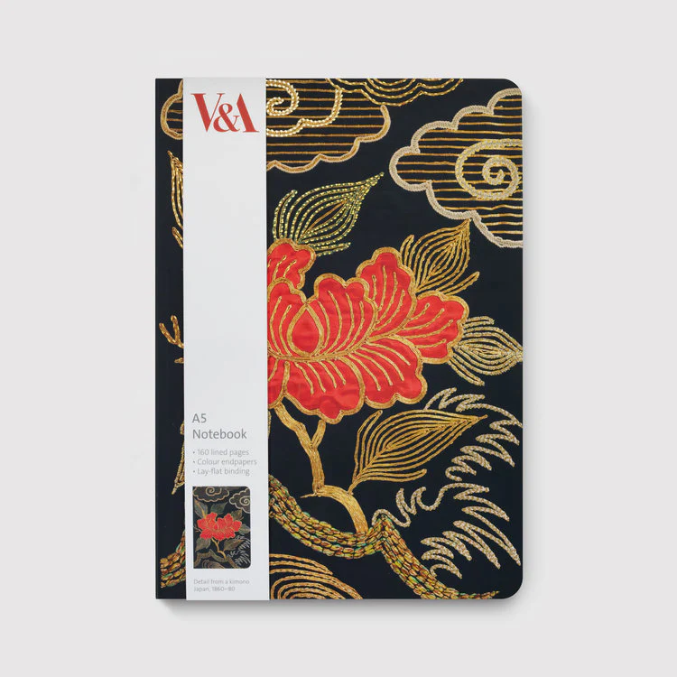 Museums And Galleries - Kimono Flower A5 Notebook