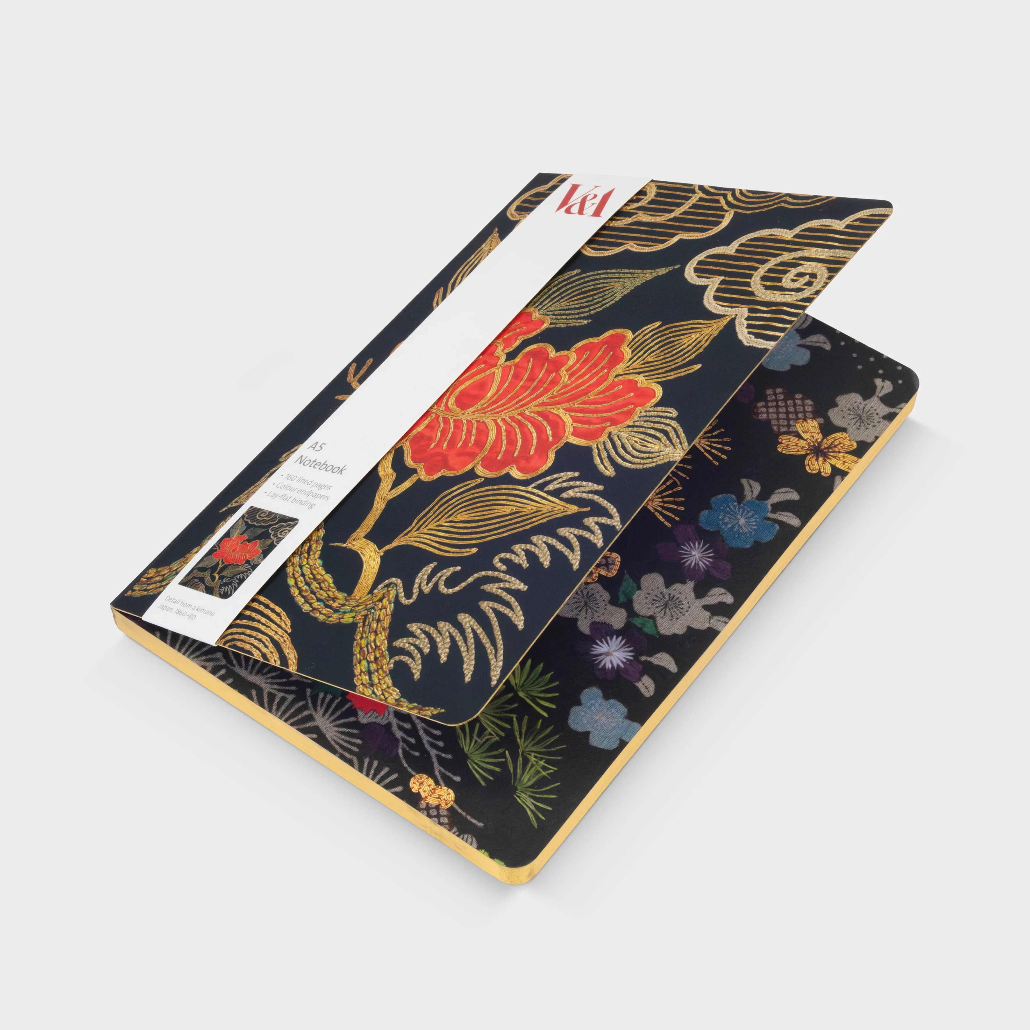 Museums And Galleries - Kimono Flower A5 Notebook - Image 2