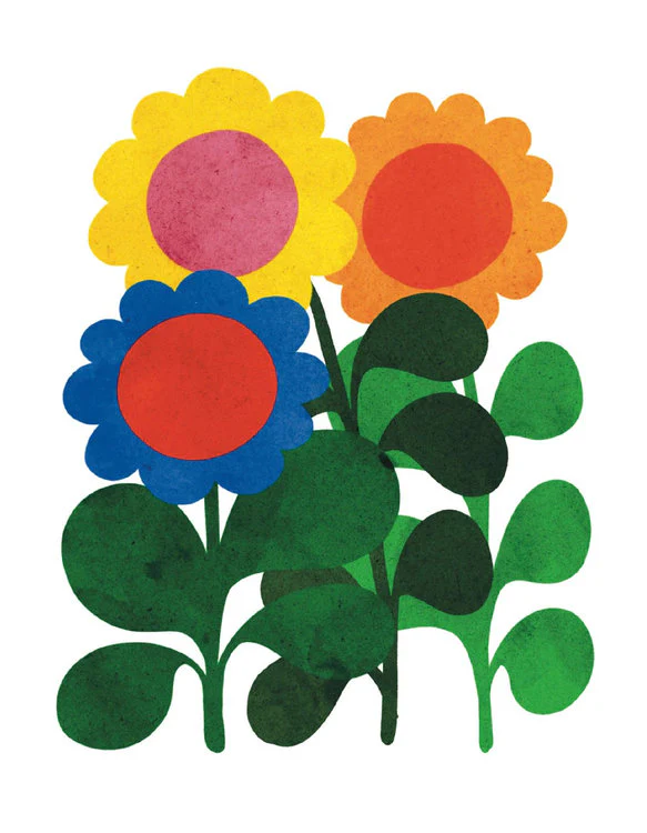 Museums and Galleries - Retro Flowers