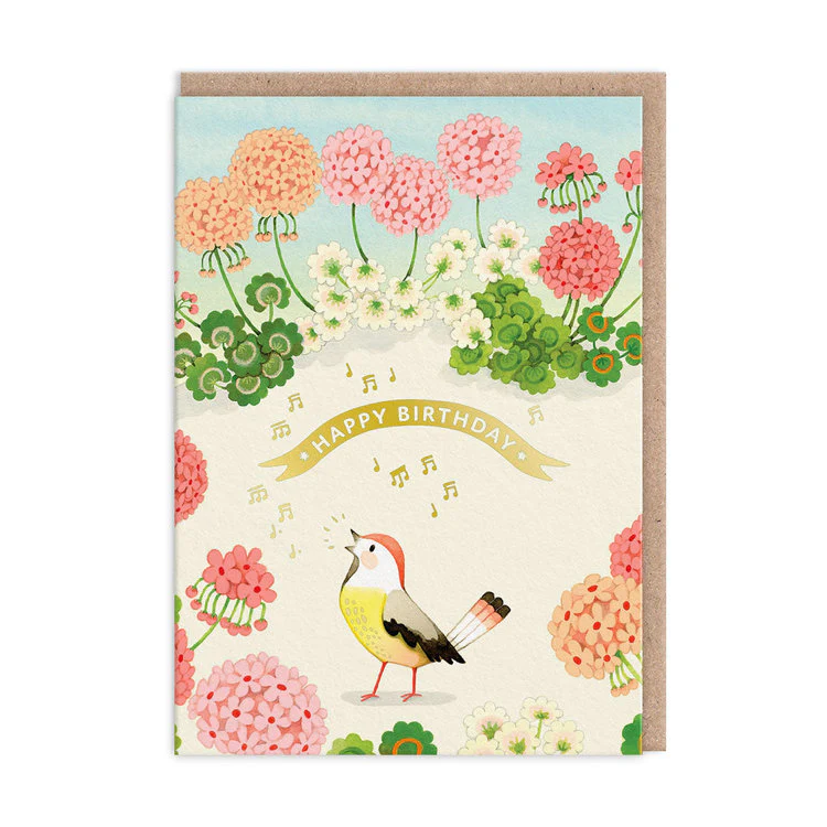 Ohh Deer - Flowers And Bird Birthday