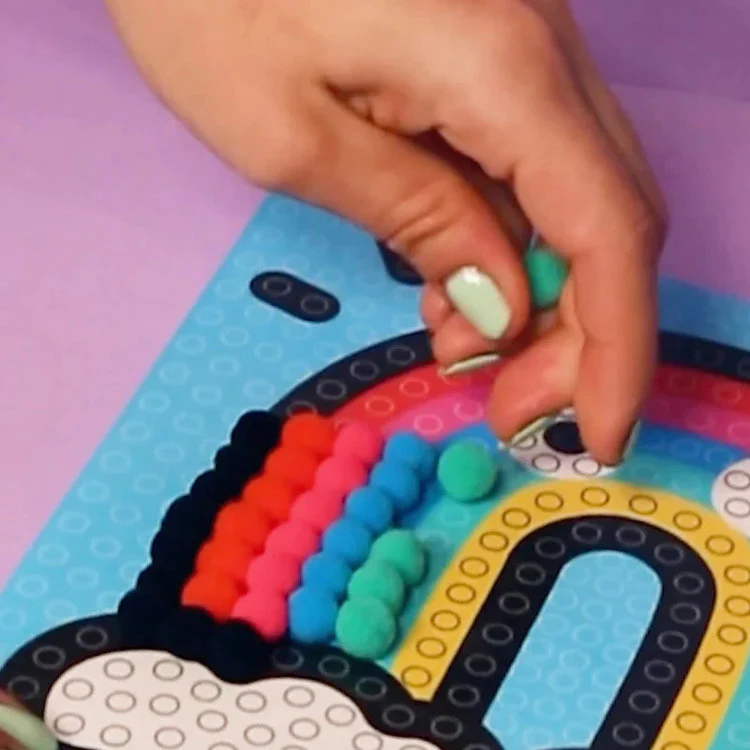 Omy - Pom Pom Art - Rainbow - Image 2