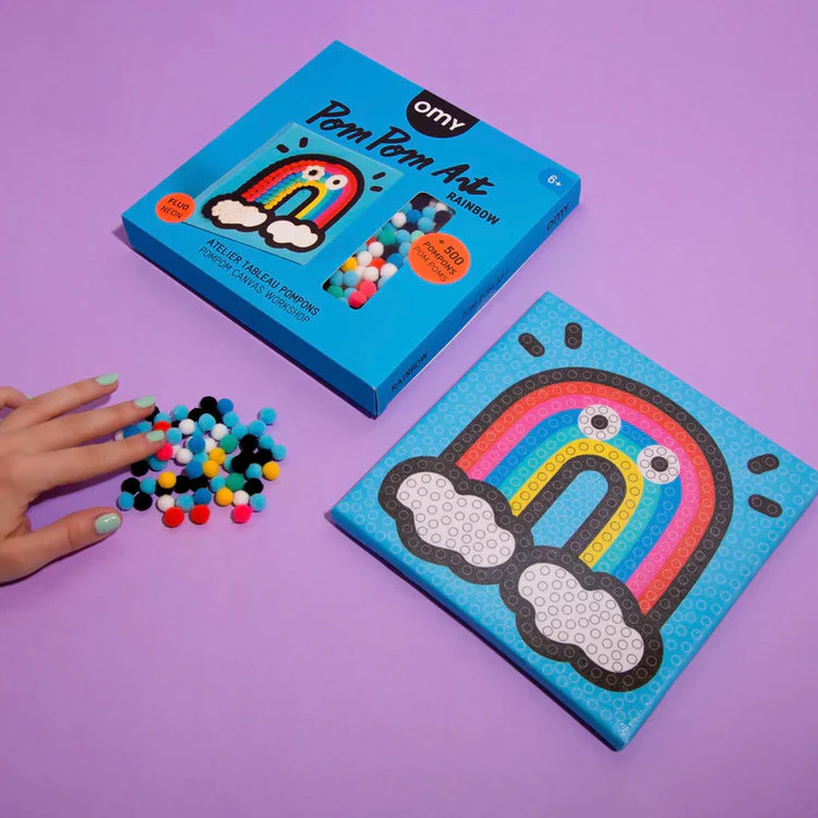 Omy - Pom Pom Art - Rainbow - Image 3