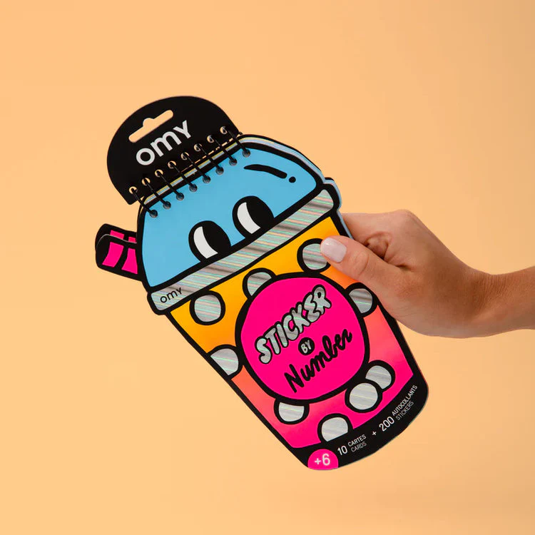 Omy - Sticker By Number - Bubble Tea