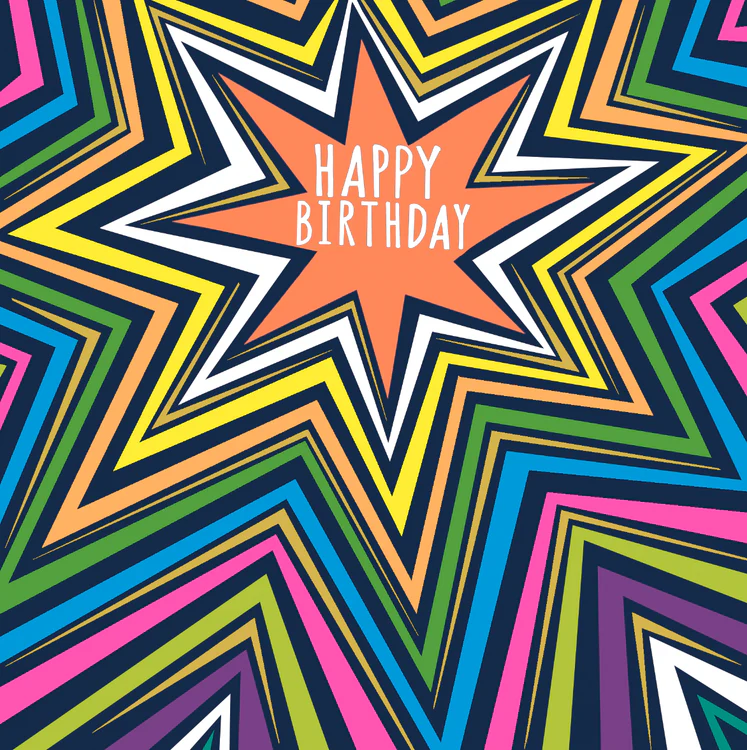 Paper Salad - Birthday Star Beams