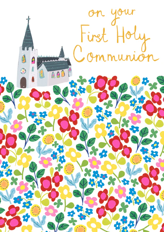 Paper Salad - Holy Communion Flowers And Church